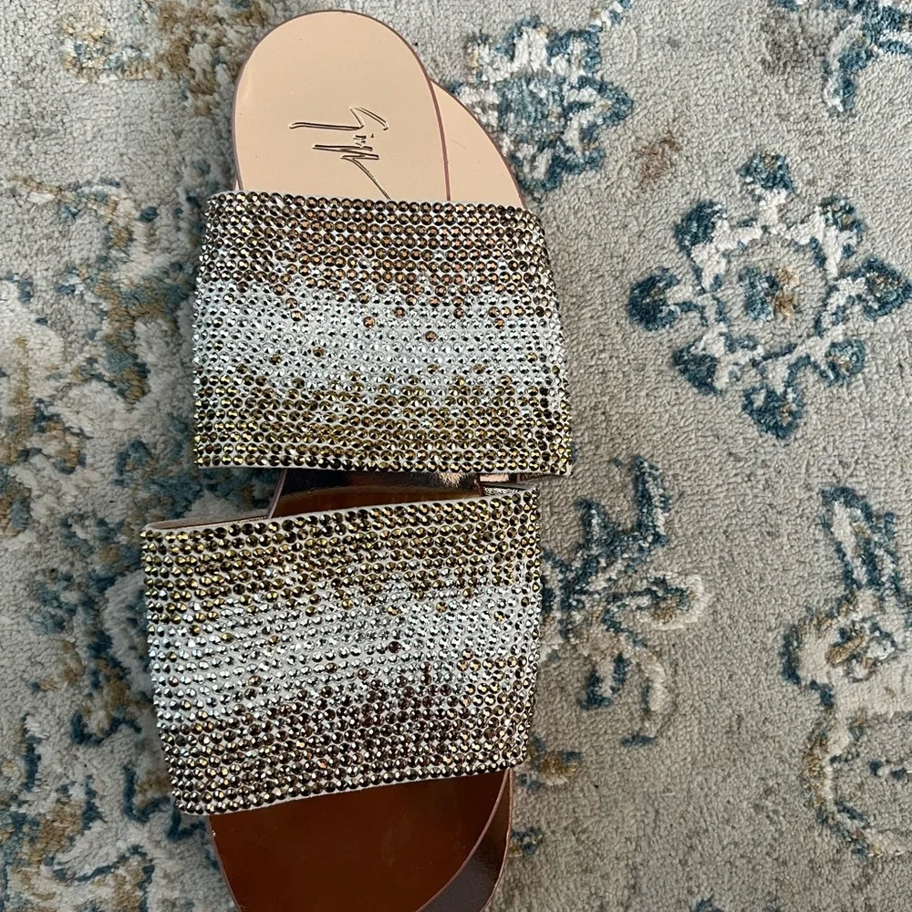 Beautiful bling sandals Giuseppe Zanotty  size9 - Picture 6 of 6